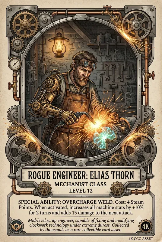 Steampunk Trading Cards