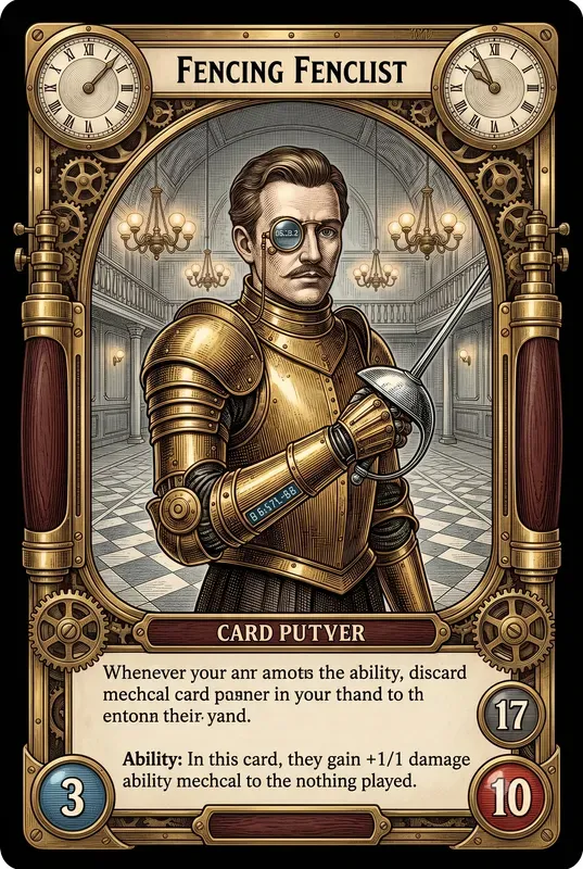 Steampunk Trading Cards