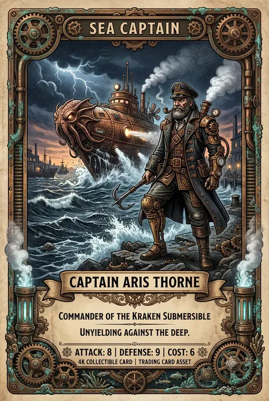 Steampunk Trading Cards
