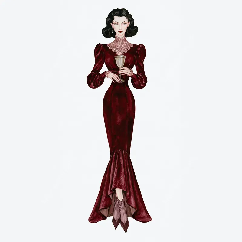 Gothic Enchantment Watercolor Cliparts