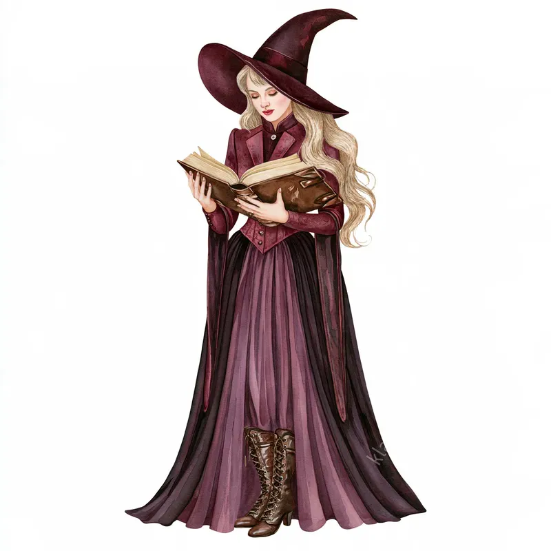 Gothic Enchantment Watercolor Cliparts