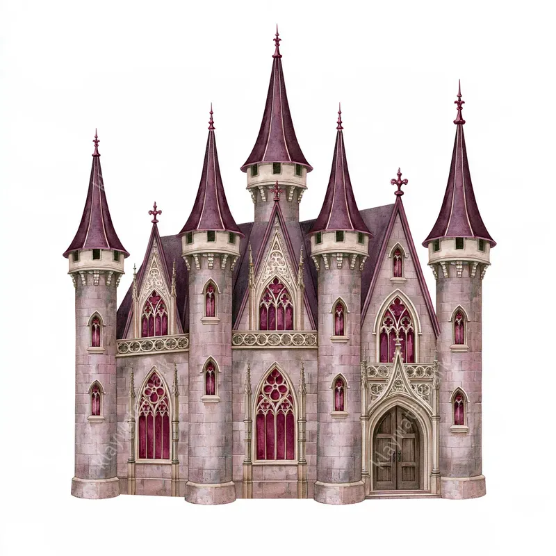 Gothic Enchantment Watercolor Cliparts