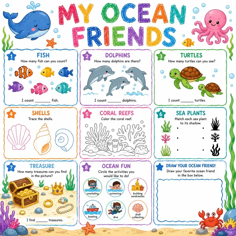 Kids Printable Activity Worksheet Packs