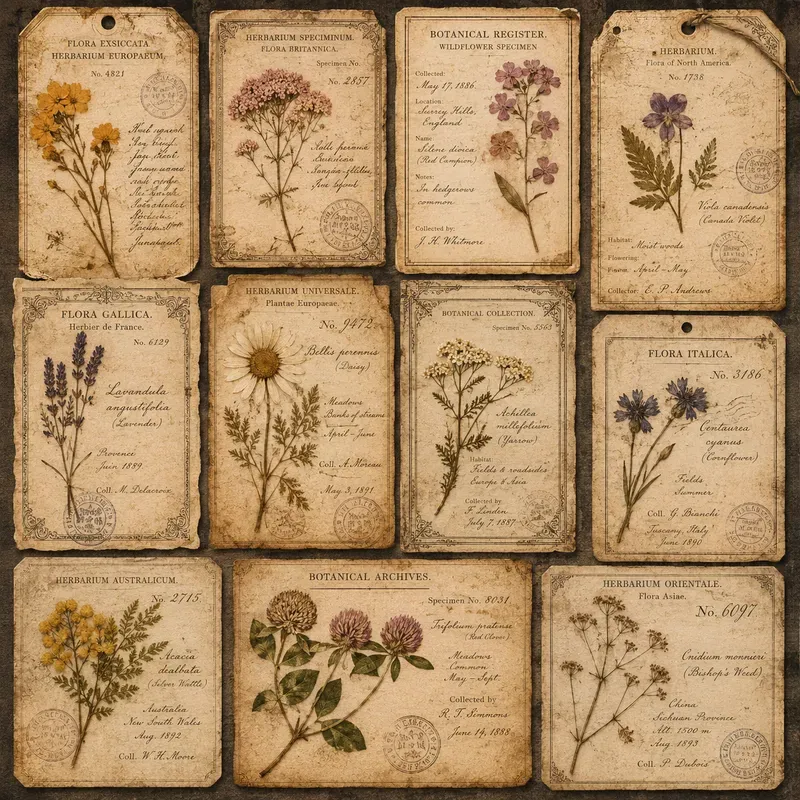 Vintage Ephemera Labels