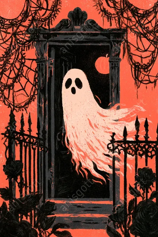 Sunset Gothic Halloween Etsy Wall Art