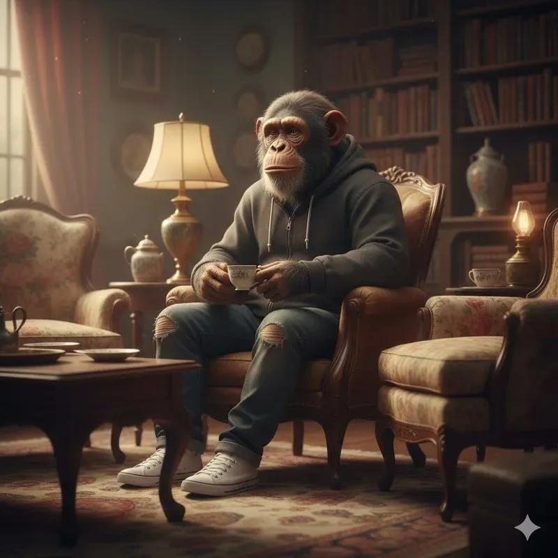 Stylish Animals In Cozy Vintage Rooms