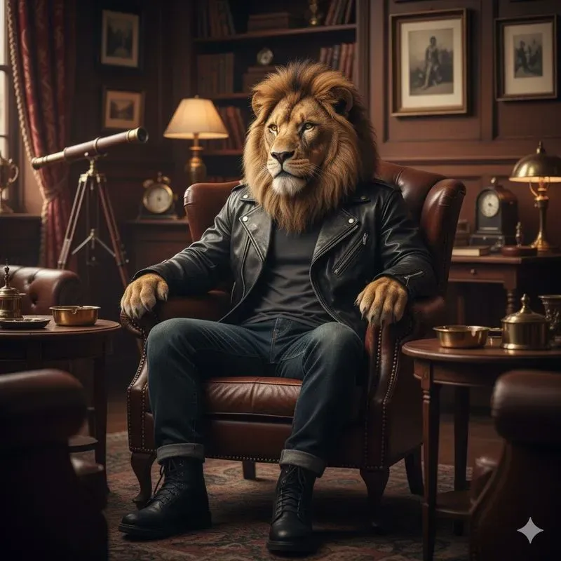 Stylish Animals In Cozy Vintage Rooms