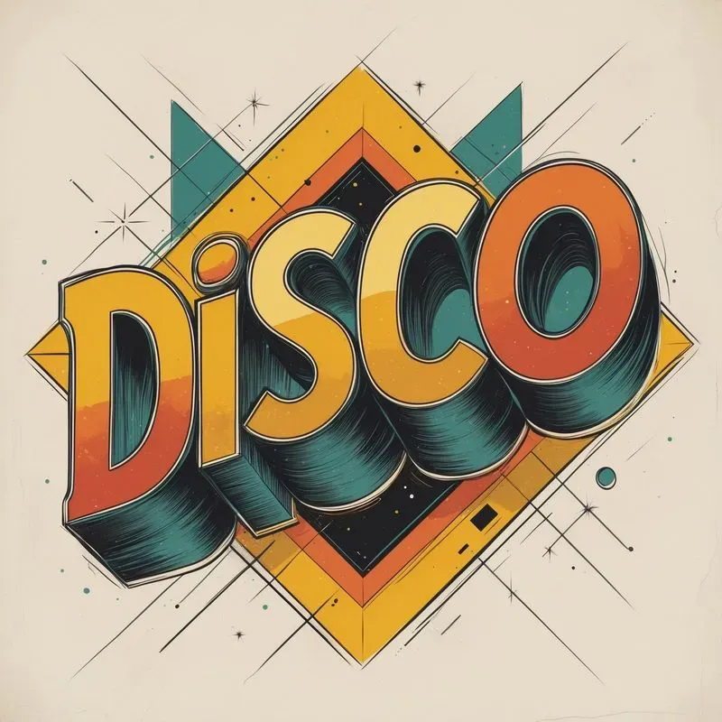 70s Retro Typography Flat Vectors