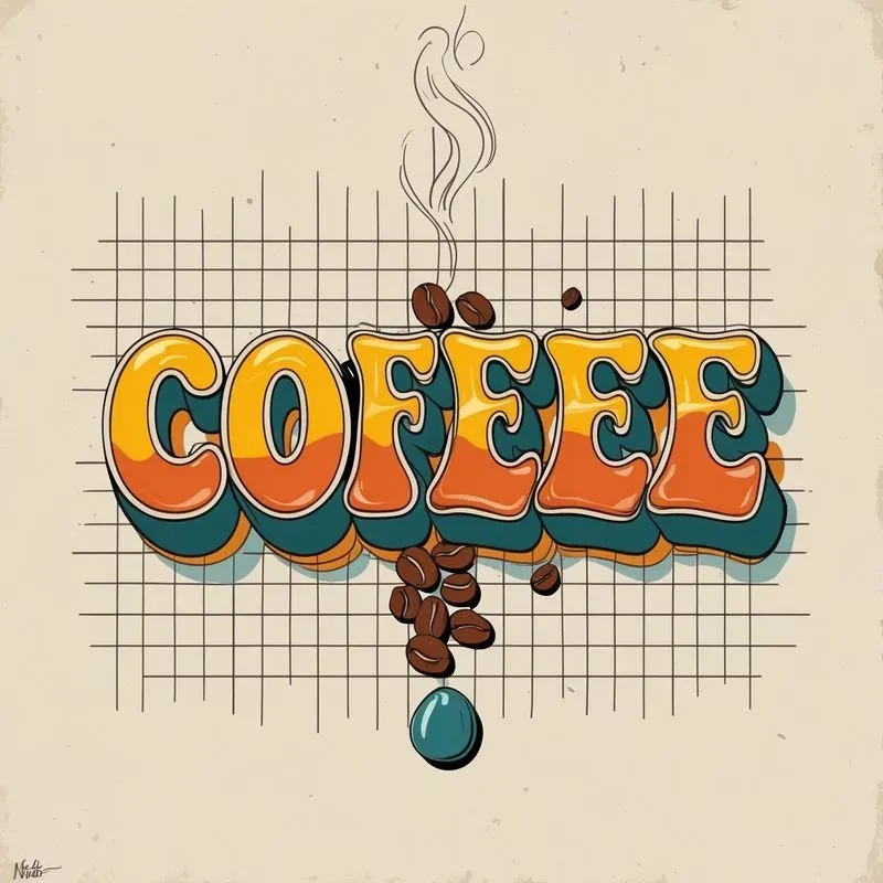 70s Retro Typography Flat Vectors