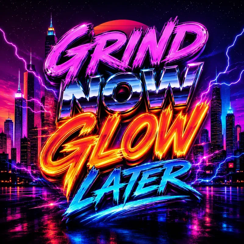 Neon Hustle Typography Packs