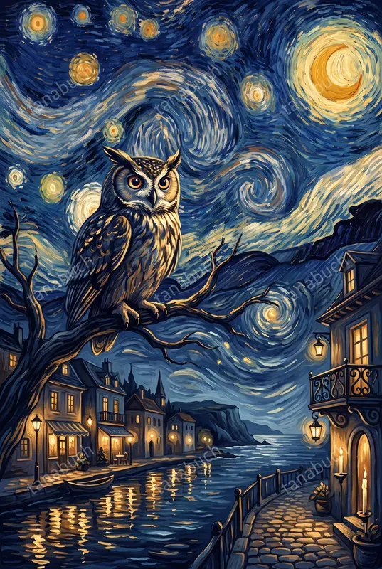 Starry Night Romantic Paintings