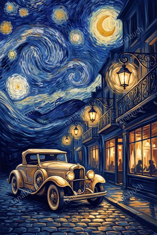 Starry Night Romantic Paintings
