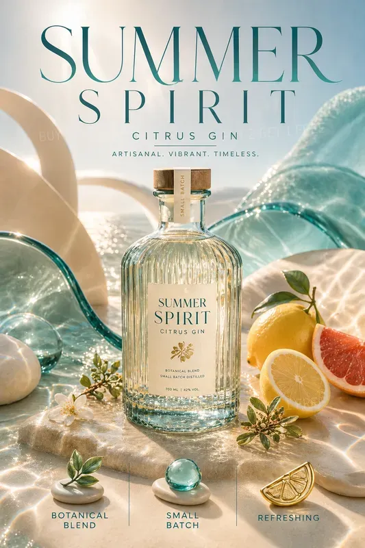 Summer Product Advertising Cards