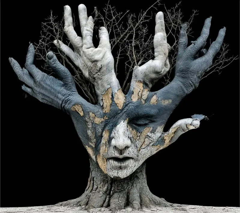 Hyperrealistic Monochrome Surreal Photos