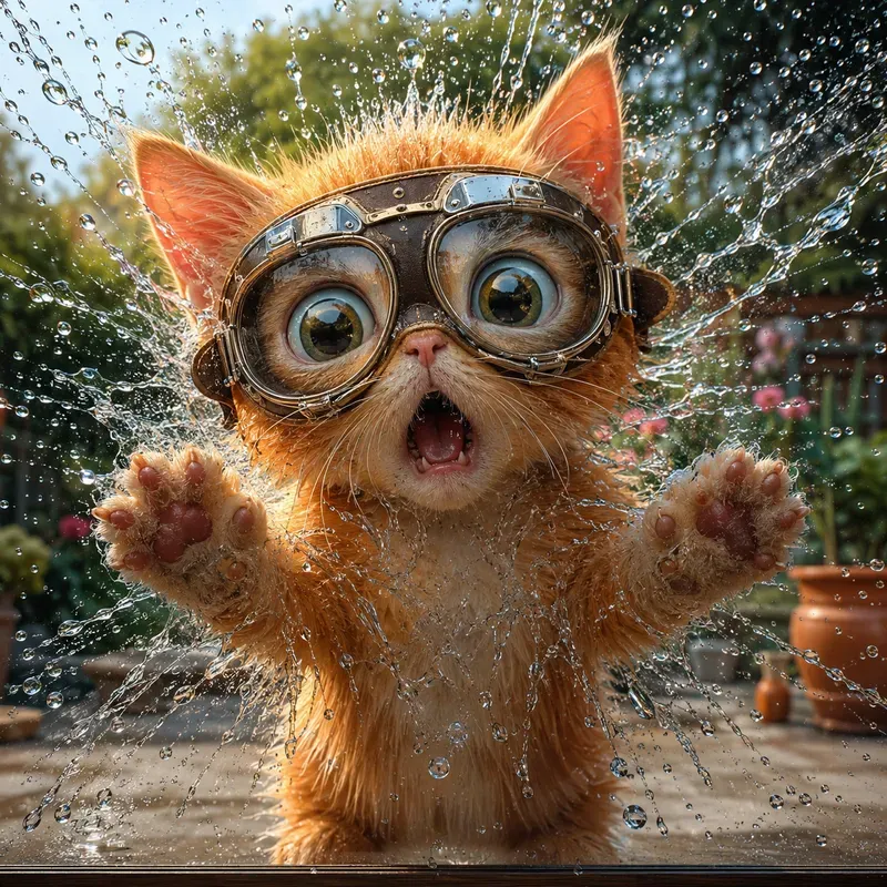 Bigeyed Creature Window Splashes