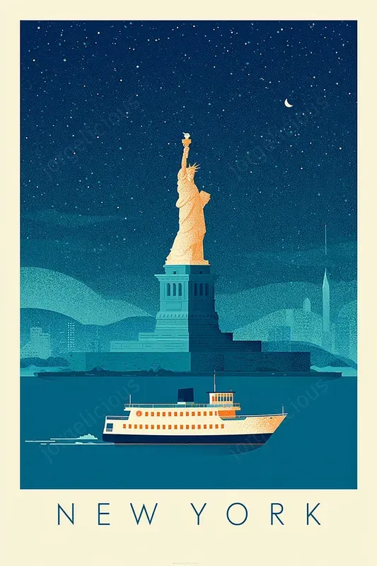 Minimal Retro Travel Posters