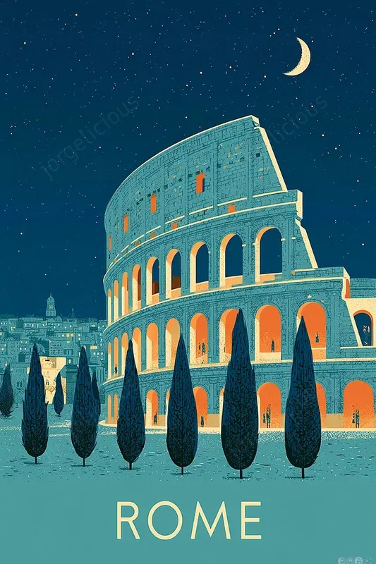 Minimal Retro Travel Posters