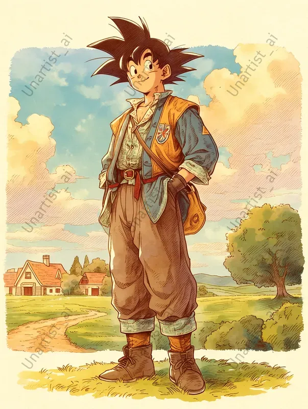 Dragon Ball Z Ghibli Inspired