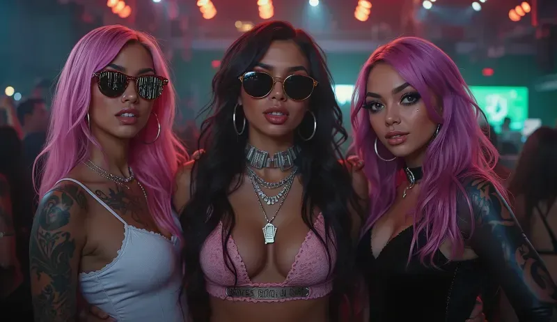 Ultra Realistic Edm Techno Rave Girls