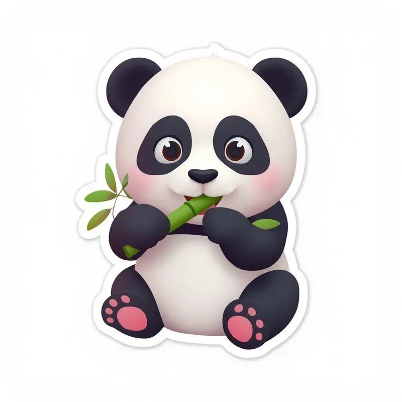 Cute 3d Isometric Cartoon Stickers