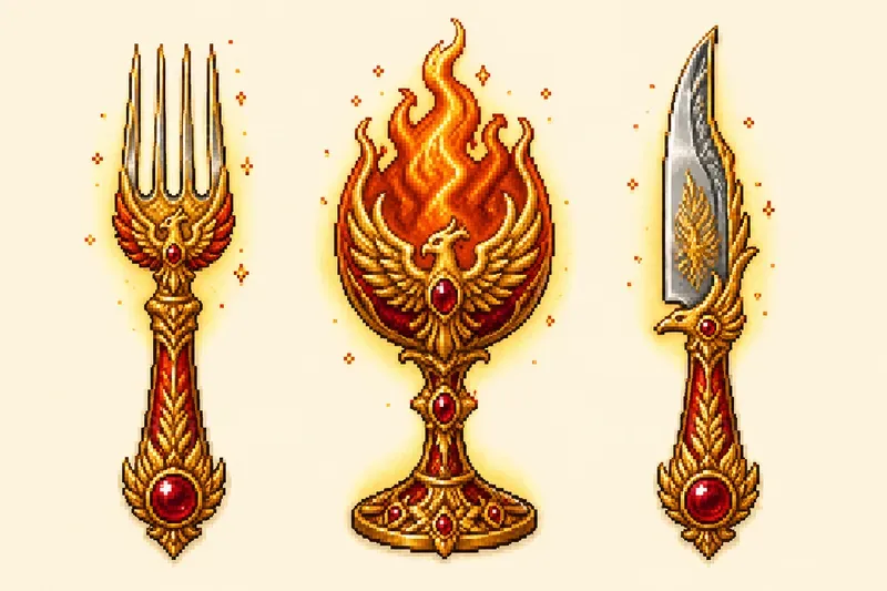 16bit Fantasy Tableware Icons