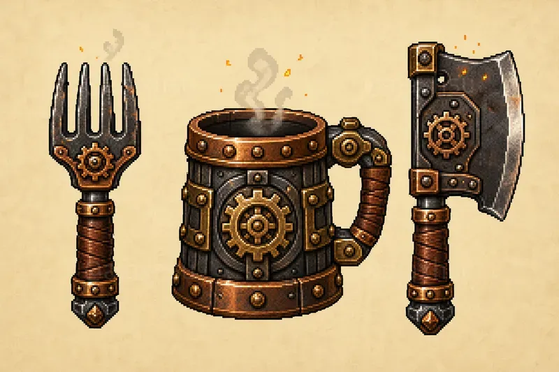 16bit Fantasy Tableware Icons