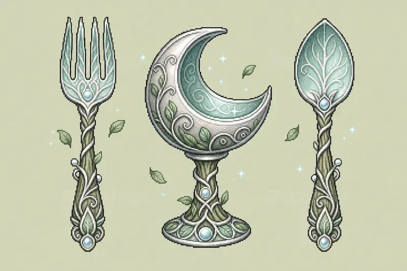 16bit Fantasy Tableware Icons