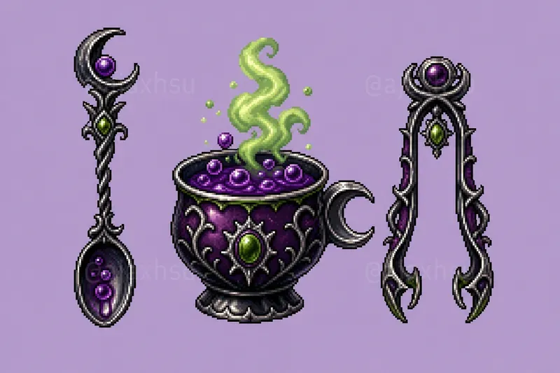 16bit Fantasy Tableware Icons
