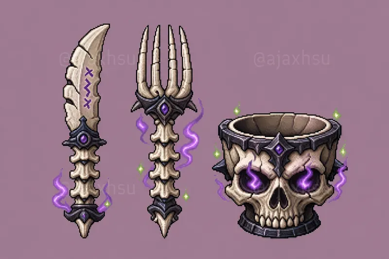 16bit Fantasy Tableware Icons