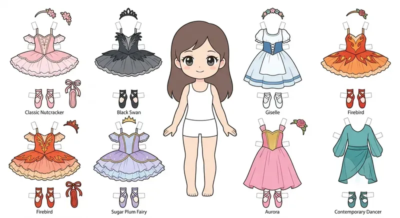 Cute Anime Paper Doll Dressup Sets