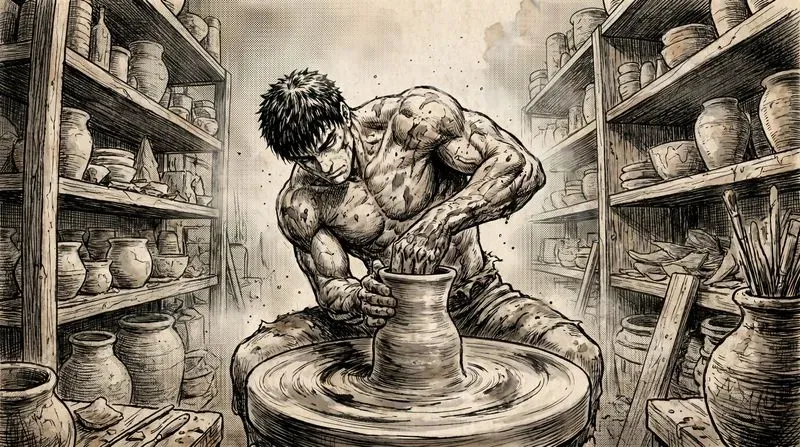 Traditional Analog Manga Illustrations