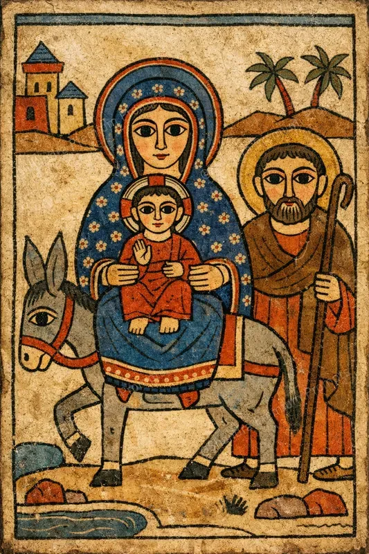 Medieval Naive Manuscript Icon Miniatures