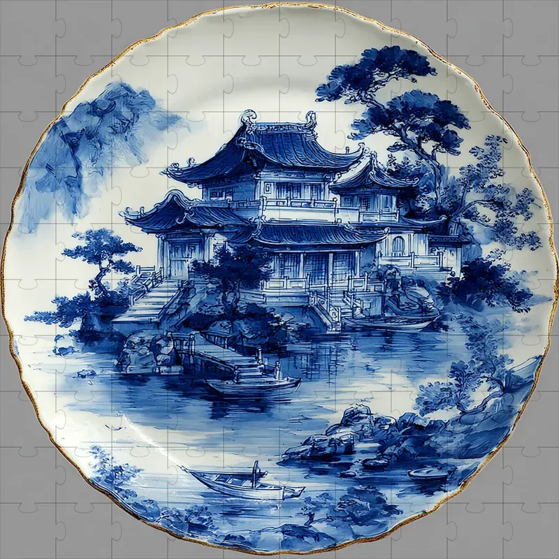 Porcelain Cobalt Chinoiserie Blues