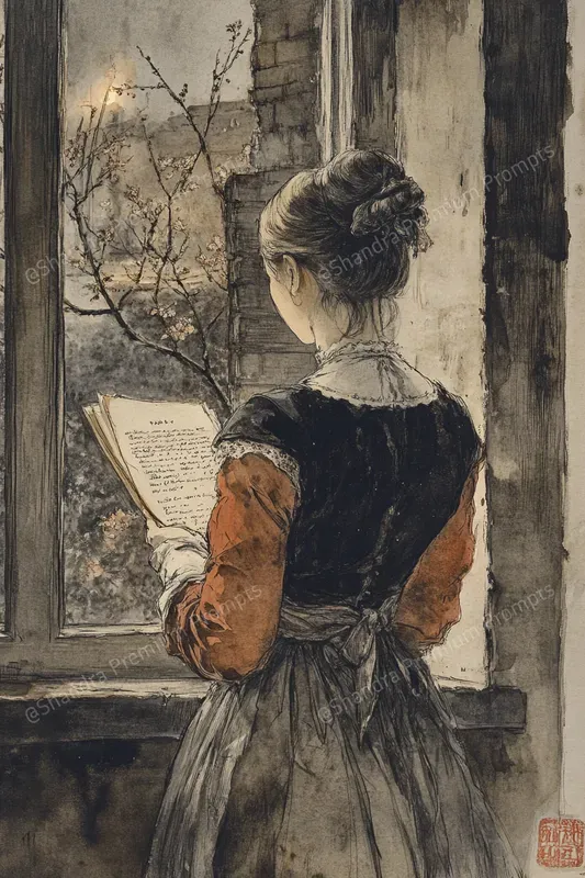 Romantic Vintage Watercolor Scenes
