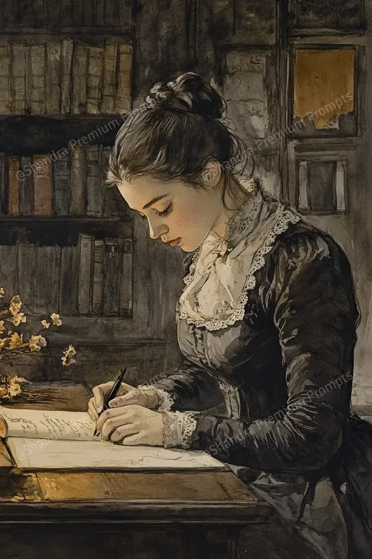 Romantic Vintage Watercolor Scenes