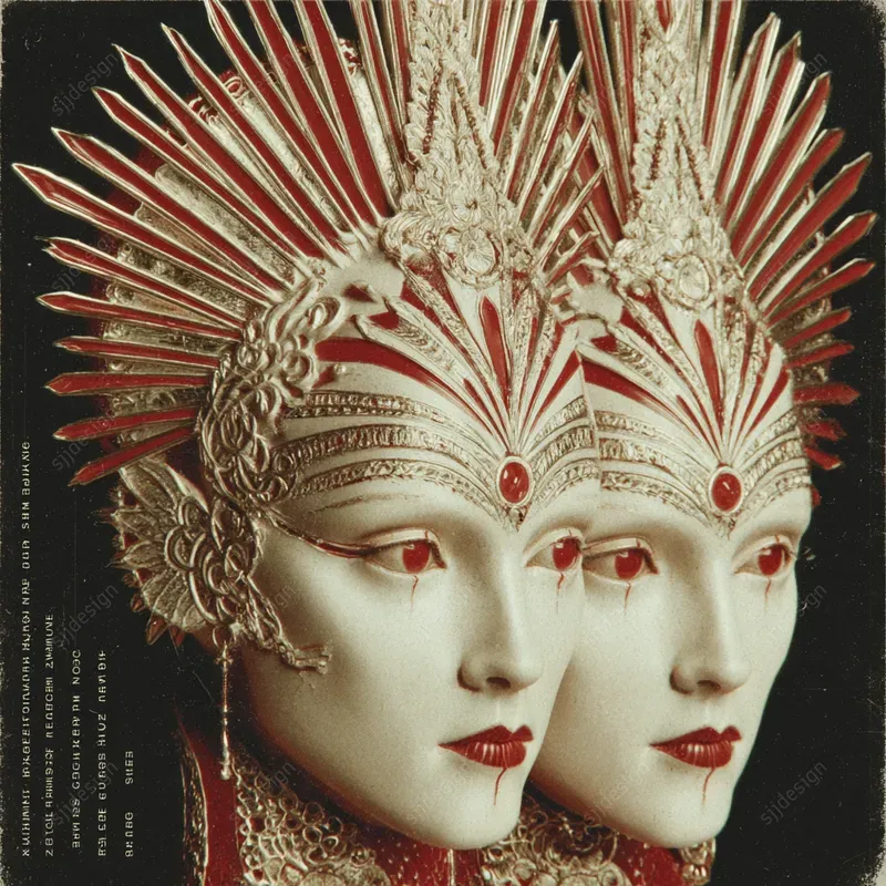 Crimson Sacred Iconography