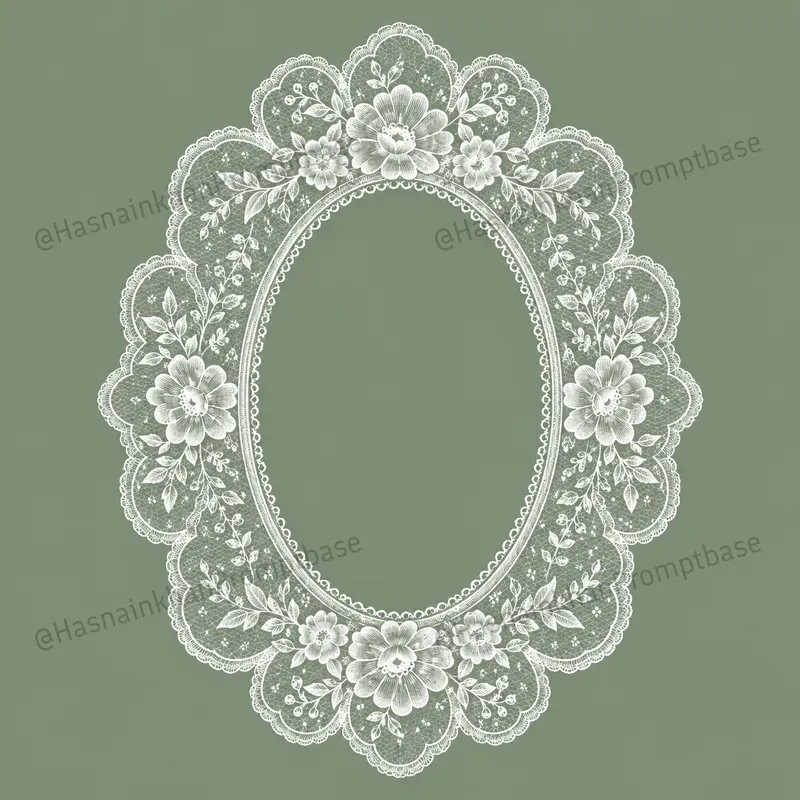 Vintage Lace Frame Border Designs