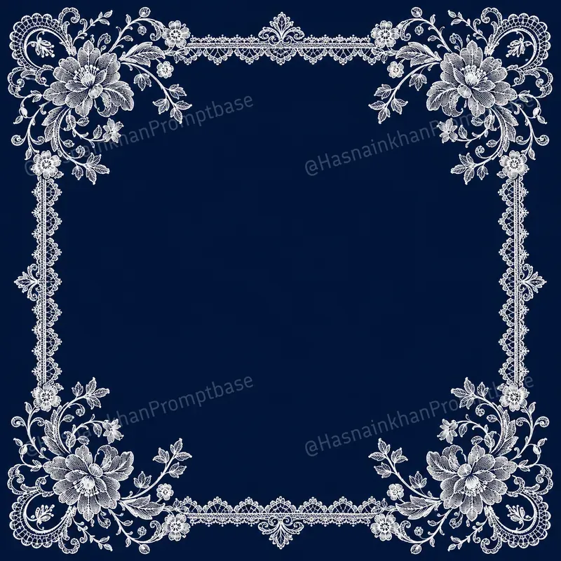 Vintage Lace Frame Border Designs