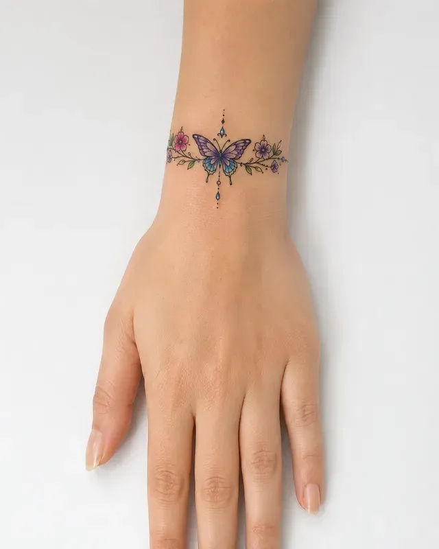 Fine Line Anklet Tattoo Generator