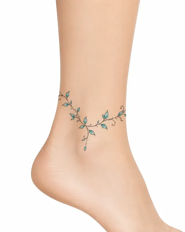 Fine Line Anklet Tattoo Generator