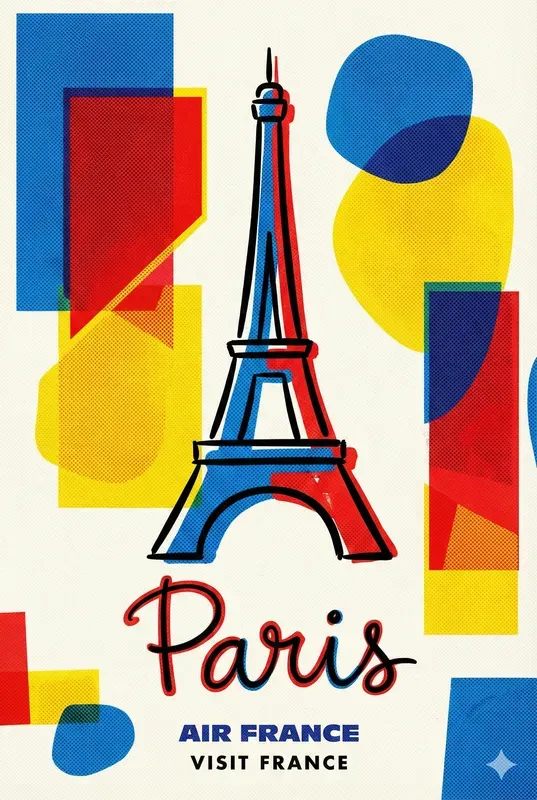 1960s Jet Age Vintage Travel Posters