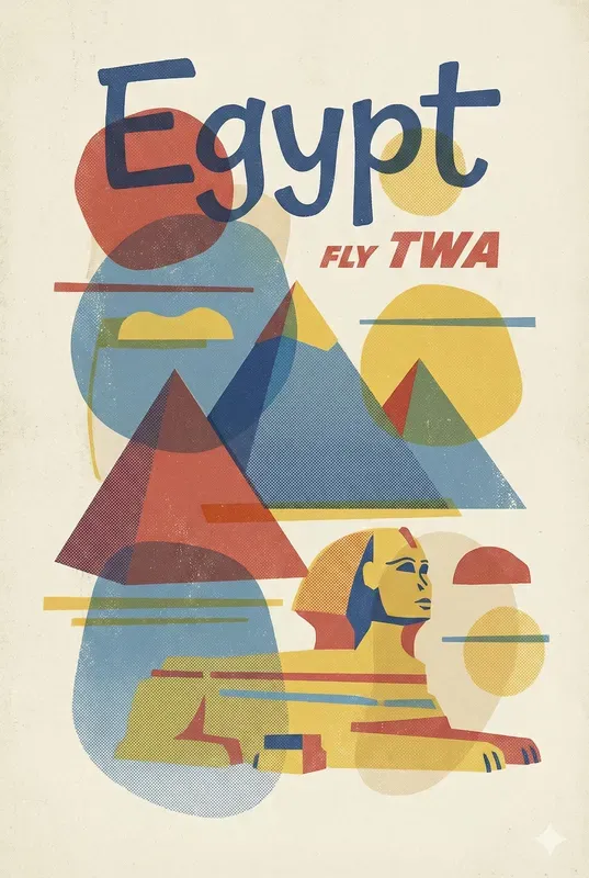 1960s Jet Age Vintage Travel Posters