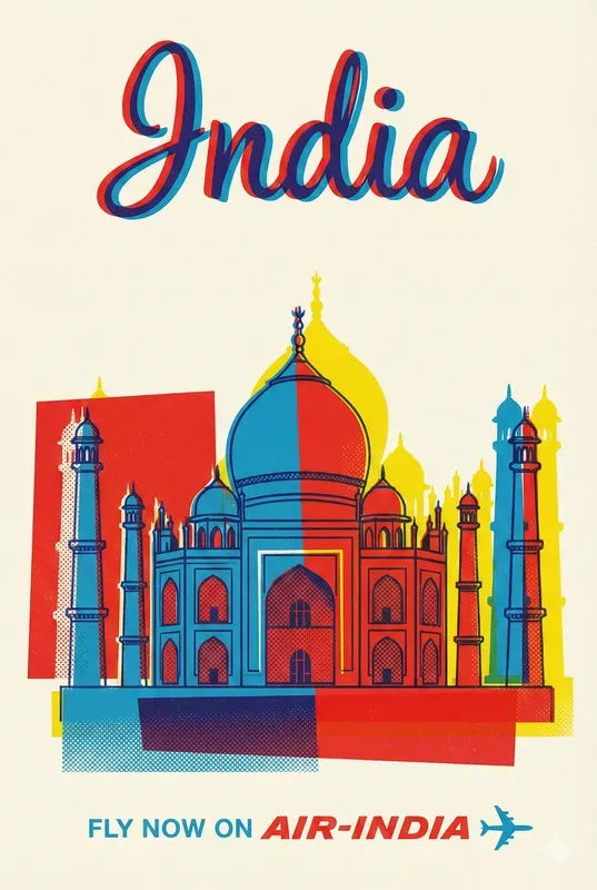 1960s Jet Age Vintage Travel Posters