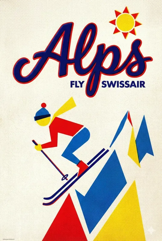 1960s Jet Age Vintage Travel Posters