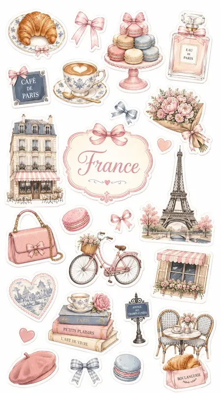Coquette Collections Of Icons Stickers