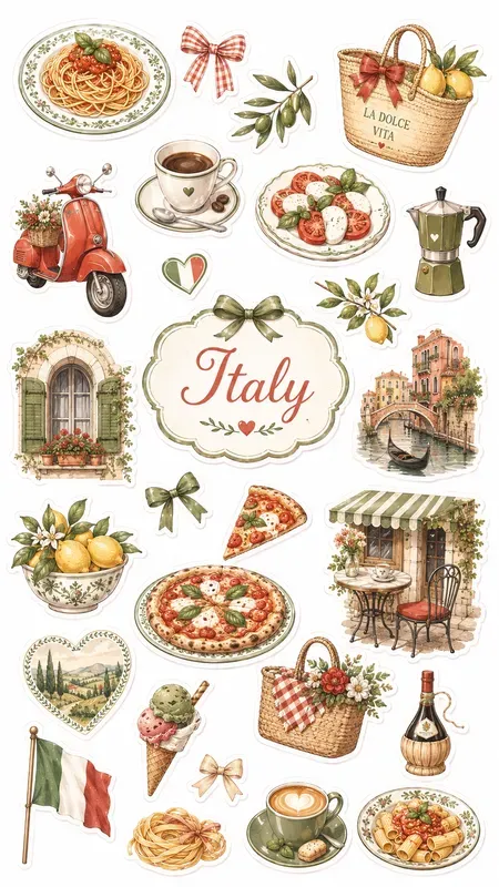 Coquette Collections Of Icons Stickers