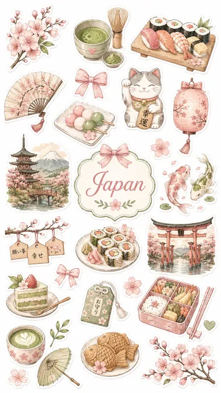 Coquette Collections Of Icons Stickers