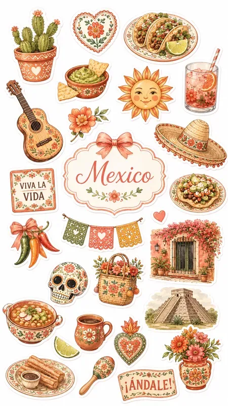 Coquette Collections Of Icons Stickers