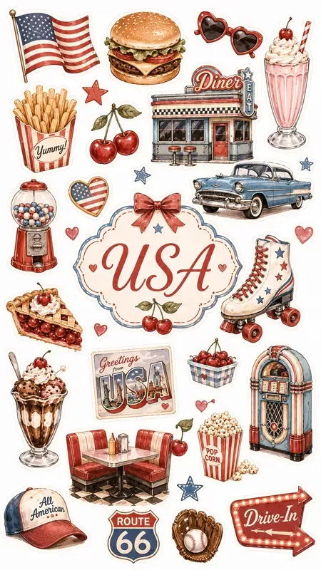 Coquette Collections Of Icons Stickers