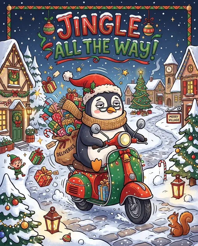 Funny Chaotic Christmas Posters
